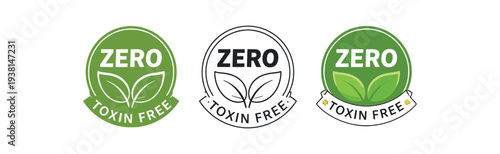 zero contain eco friendly toxin free product label