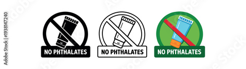 zero contain no phthalates plastic tube line cross