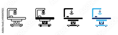 Operating Room icon set multiple style collection