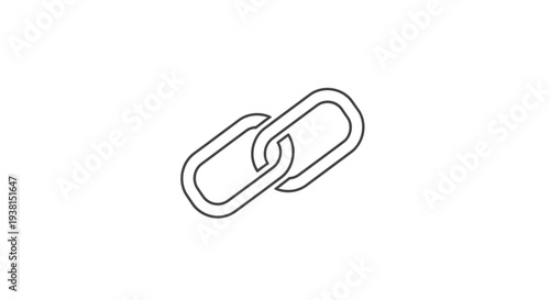 A single metal chain link.