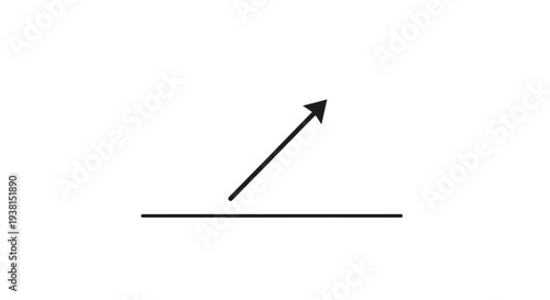 Arrow pointing up and to right.