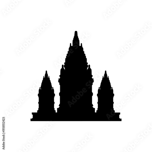 Prambanan Temple Indonesia Landmark Vector Icon