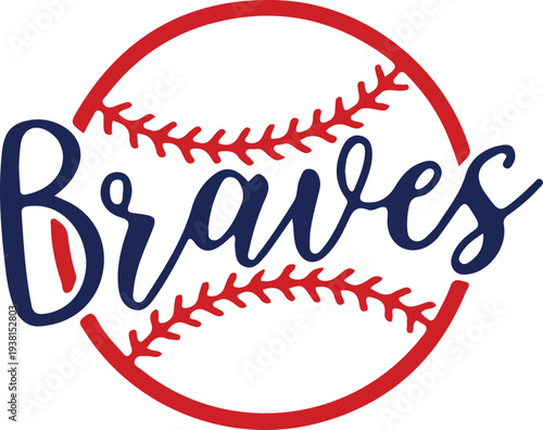 Braves inspired SVG, Baseball SVG , Baseball Stitches,Baseball, Braves Cheer