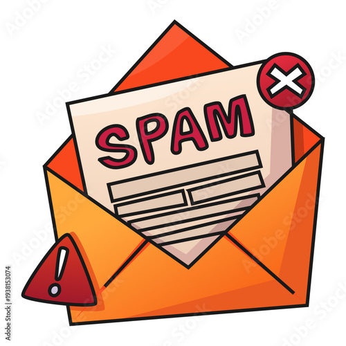 Spam Inbox illustration