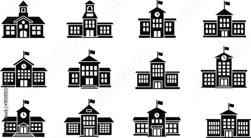 Comprehensive Set of Professional Business and Strategy Icons Including Growth Charts, Target Goals, Analytical Tools, and Innovation Concepts Isolated on White Background for Presentations.