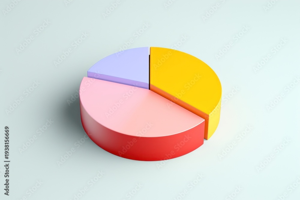 Obraz premium Pie chart investment diagram circle.