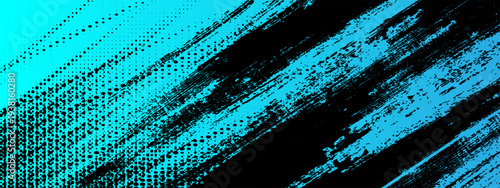 extured Blue and Black Distressed Background for Sport, Music, or Streetwear Design. eps10