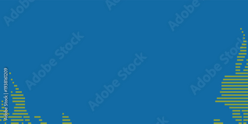 Vibrant blue and green striped pattern