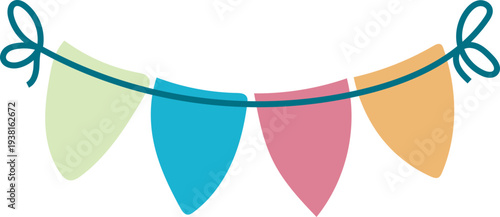 Baby Girl Shower Cute Icons and Newborn Elements Illustration