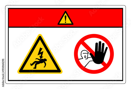 Danger Electrical Hazard Stay Away Symbol Sign ,Vector Illustration, Isolate On White Background Label. EPS10