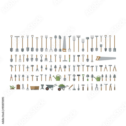 Massive Set of Hand Tools and Garden Maintenance Equipment