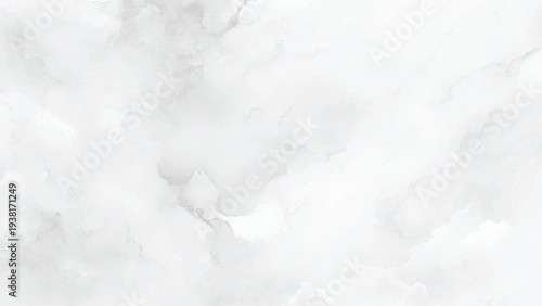 Soft white abstract watercolor texture background with subtle gray shades and smooth edges