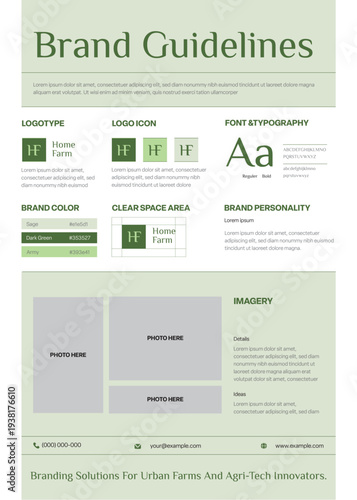 Green And Black Brand Guidelines Urban Firms