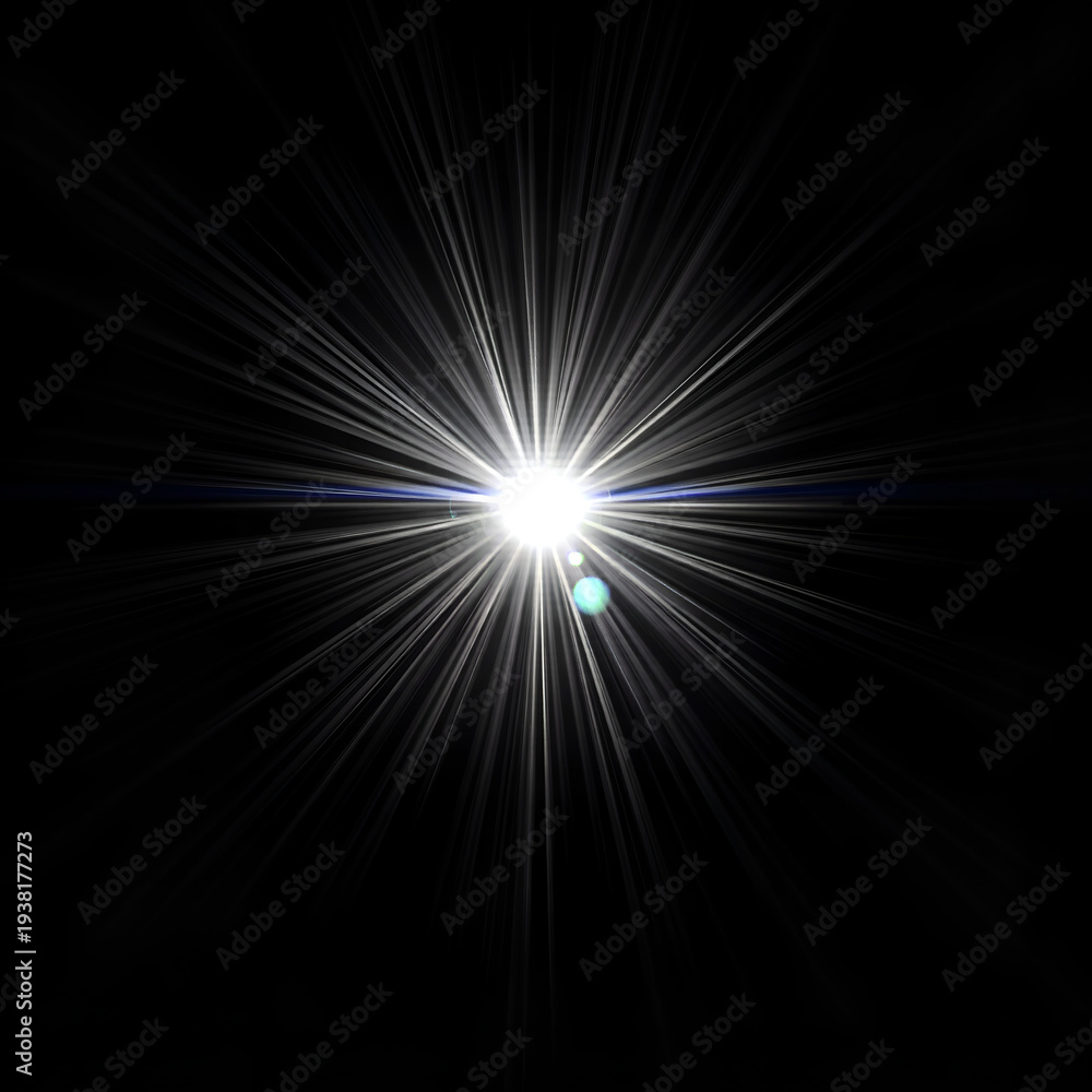 Obraz premium Atomic Sunburst Sharp Dense All Angles Black Intense Maximum