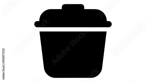 Black Lentil Storage Bin Container for Kitchen Pantry Organization Dry Grains Legumes Minimalist