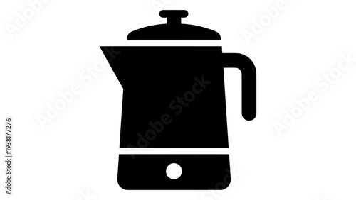 Electric Milk Boiler Icon Kitchen Appliance for Heating and Boiling Milk Safely, Modern Kitchen Gadget