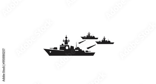 Navy Ships Silhouette Naval Vessels.