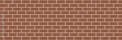 Brick wall seamless pattern. Classic brickwork architecture background. Red geometric repeatable texture