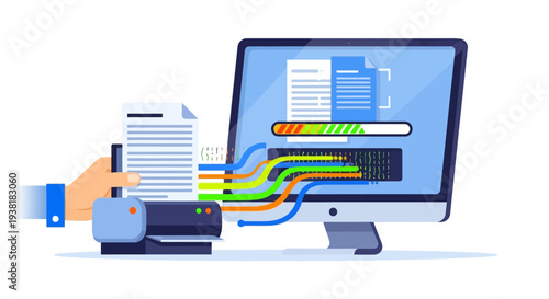 Digital data processing and automated printing workflow