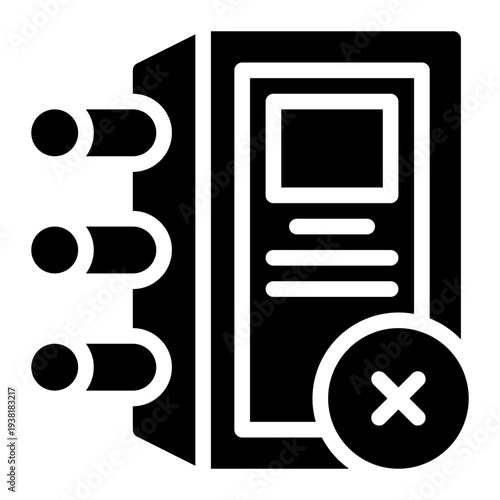 delete glyph icon