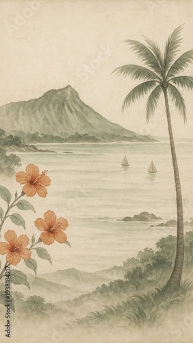 Tropical paradise with serene vibes.