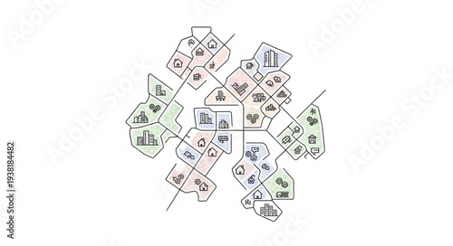 Playing Cards Arranged in Circle.