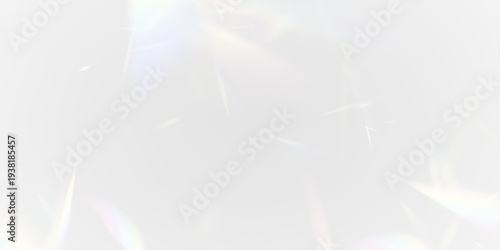 Neon rainbow prism scatters crystal diamond light across glass glitter under sun rays. PNG vector lens captures sparkle with bright glare and radiant flare effect. Sunlight forms a vivid ray.