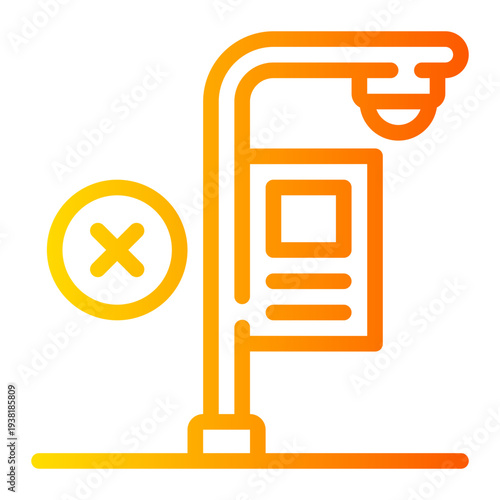 delete gradient icon
