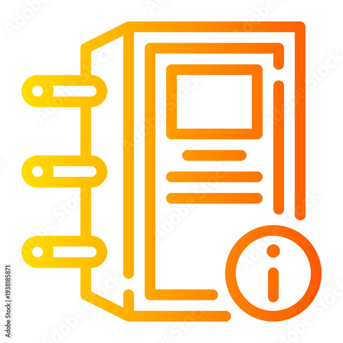 info gradient icon