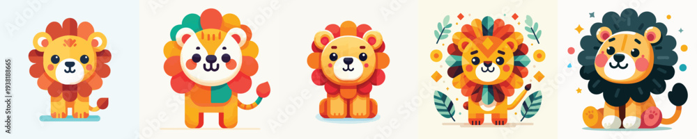 Obraz premium vector of a lion king