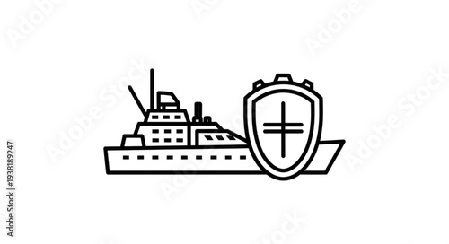 Ship with Shield Protection Security.