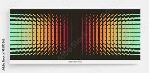 An image of multiple rectangular and square shapes with transition effects. Dynamic gradient background. Cover design template. Vector for brochure, poster, cover, card, presentation, flyer or banner.