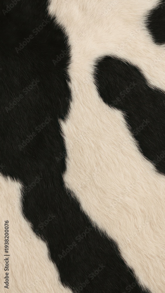 Fototapeta premium Abstract black white fur pattern