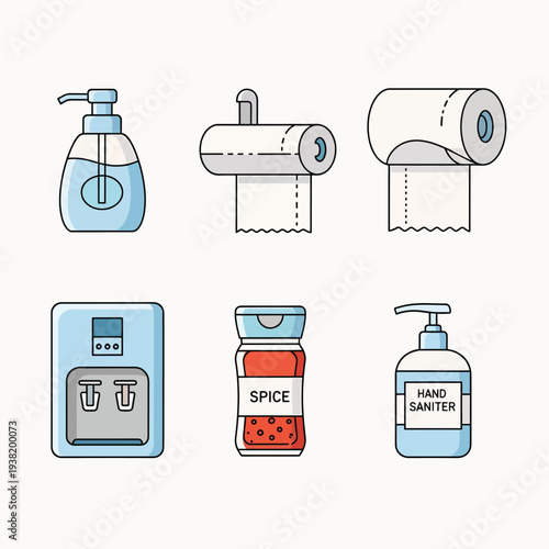 Bathroom Essentials Icons