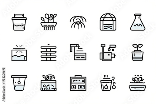food and drink icon set