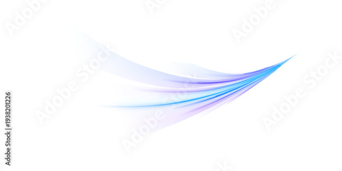 Electric blue light trails ripple smoothly. Neon curves form abstract motion waves. Futuristic illustration representing speed and technology energy.
