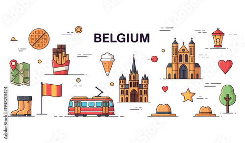 Iconic symbols of belgium: waffles, chocolate, landmarks, and culture