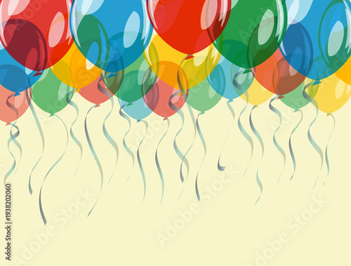A background with festive balloons.