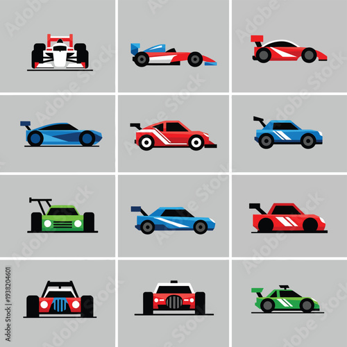 Collection of Racing Car Icons