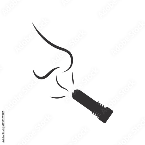 Inhaler icon vector. Logo Template illustration
