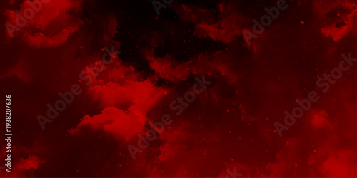 Abstract red and black textured smoke. grunge dark red textured painted background. abstract fire flame grunge texture background. Vintage grunge pattern for design and decoration space for text.	