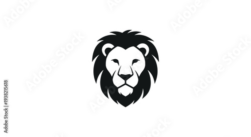 Black lion head logo symbol.