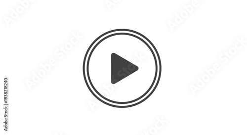 Black play button icon design.