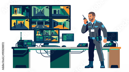 Security Guard Monitoring Surveillance System.