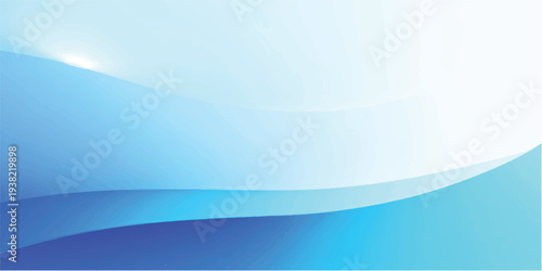 A digital art illustration of a smooth blue background featuring soft wave patterns and flowing curve lines to create a motion design wallpaper with a water flow aesthetic