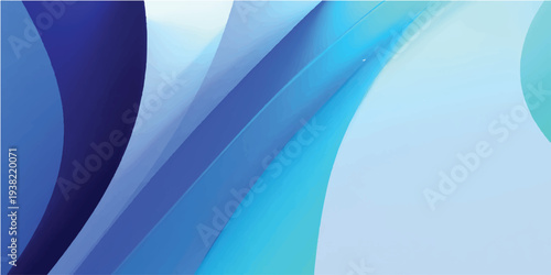 A smooth blue abstract wave background features flowing curves and futuristic light lines in a vector art illustration designed for a modern technology motion wallpaper