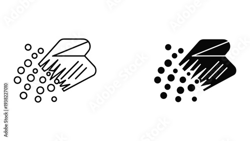 Liquid Droplets Pouring Icon