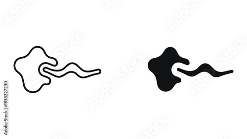 Smoke Cloud Flowing Vector Graphic Element