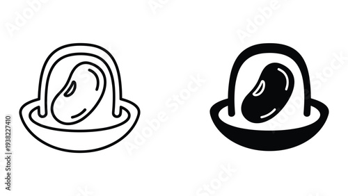 Bean Pod Harvest Icon Growth Concept