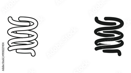 Coil Spring Mechanism Component Industrial Concept